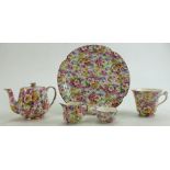 James Kent Chintz Du Barry Fenton Pottery items to include: A 5 piece breakfast set.