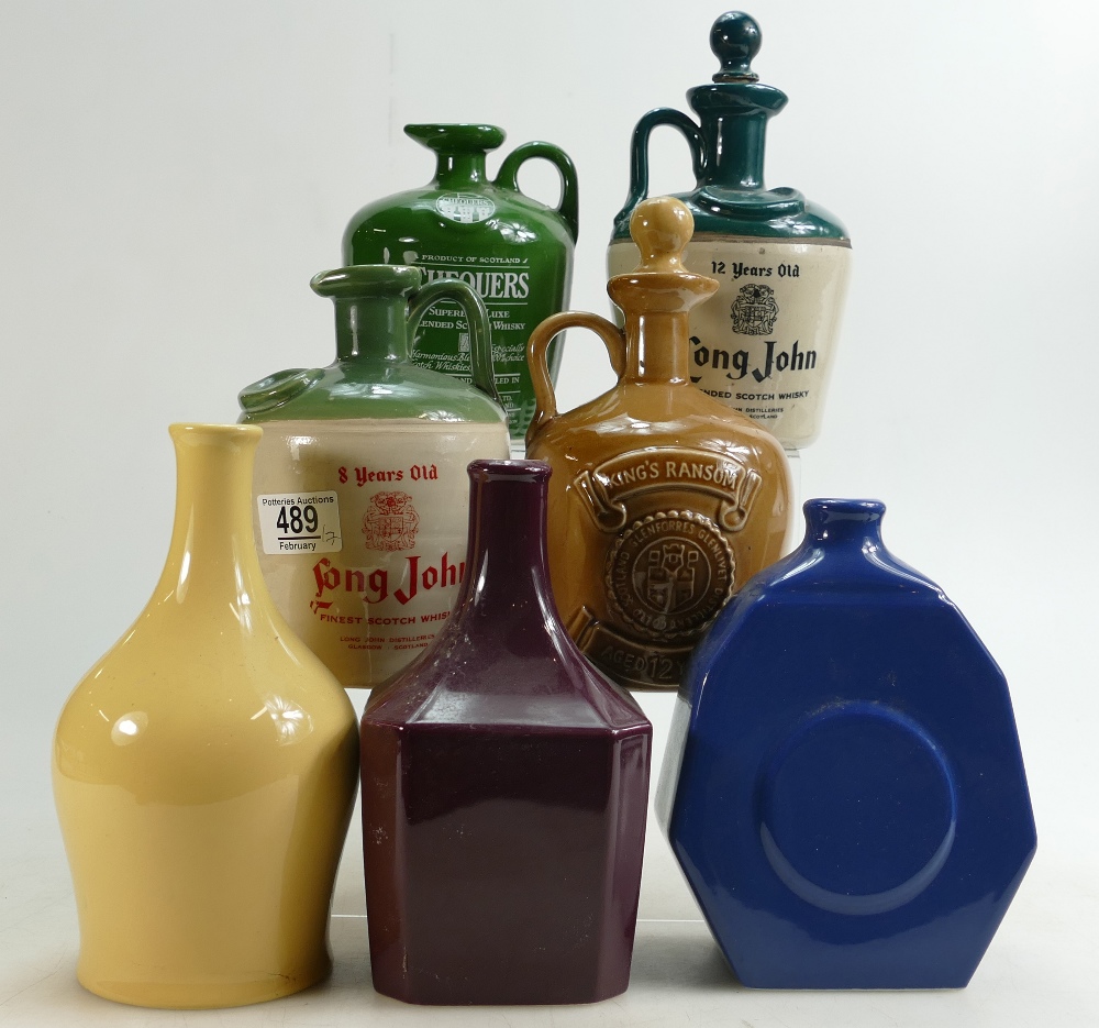 A collection of Ceramic Whisky Advertisi