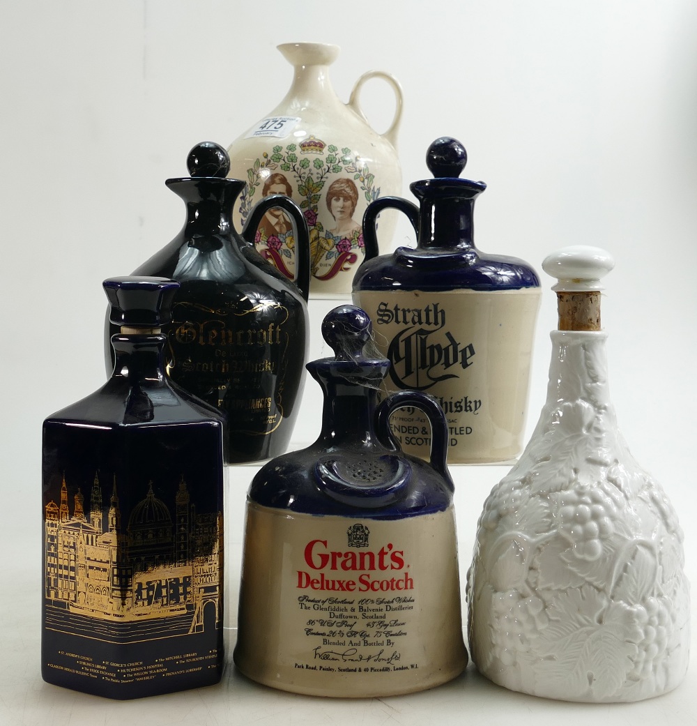 A collection of Ceramic Whisky Advertisi