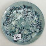 Moorcroft Anemone 1985 year plate: in an