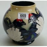 Moorcroft vase with the grouse design: