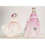 Royal Doulton Lady Figures: Gloria HN3200 and Sunday Best HN2698(2)