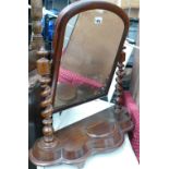 Victorian Barley Twist Dressing Table Mirror: