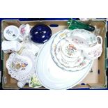 A mixed collection of items to include: Large Royal Doulton Daisy Field Platter,