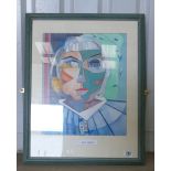 B J Whitehead Abstract Watercolour: dated 1996 titled Art Critic