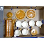Hornsey saffron patterned stylised coffee set: Hornsey saffron patterned stylised coffee set
