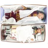 Boxed Regency Fine Arts & Park Lane Large Indian Princess Display Dolls(2):