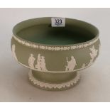 Wedgwood sage Green Footed Bowl: