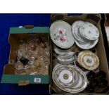 A mixed collection of items to include: Wedgwood, Royal Albert , Spode and similar side plates,