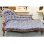 Continental Upholstered Chaise lounge: