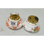 Royal crown Derby Red Aves: and Derby posy lighters x2