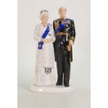 Royal Doulton figure group Queen Elizabeth II and Duke Of Edinburgh HN5874: limited edition.