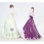 Coalport Lady figures With Love & Thinking of You : both boxed (2)