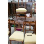 Edwardian Oak Wind Out Table on Queen Anne Legs: with matching six chairs