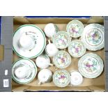 A mixed collection of items to include: Spode Christmas Tree Patterned part tea set together with