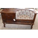 Priory Style Oak Telephone Seat: