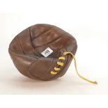 Vintage leather hand sown football: