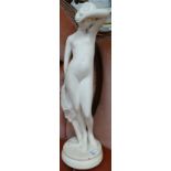 Art Deco Large Ceramic Figure of Nude: height 65cm