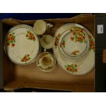 A collection of Wedgwood Clio Patterned items to include: Cups, plates, mugs,