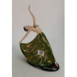 Coalport figure The Dancer: limited edition for Art Deco series.