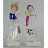 Royal Doulton figures from the Kate Greenaway collection: Amy HN2958 and Lucy Hn2863 (2)