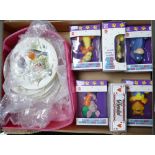 A collection of items to include: Boxed Mattel Winnie the Pooh figures,