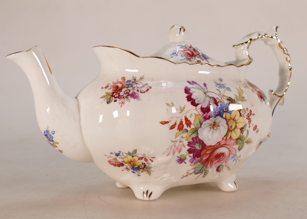 Hammersley 2991 floral patterned tea pot: