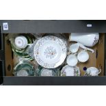 A mixed collection of items to include: Spode Shanghai patterned rimmed bowls, ,