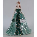 Coalport Limited Edition figure from The Gem Collection Emerald: boxed with certificate