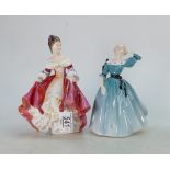 Two Royal Doulton ladies Southern Belle 2229,