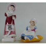 Royal Doulton figures from the Kate Greenaway collection: Sophie HN2833 and Ellen HN3020 (2)