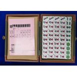 Chinese Cased Mahjong Set: