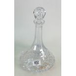 Glass decanter: A.T.