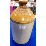 Ryle & Burgess Wine & Spirits Merchants Northwich Stoneware Flagon: