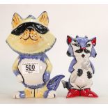 Lorna Bailey Comical Cats Titled: Devil The Cat & Cool The Cat Large(2)