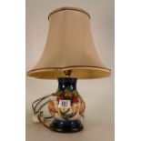 Moorcroft Anna lamp base and shade: Height 42cm including shade