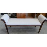 Ottoman seat: 66cm x 152cm x 46cm approx