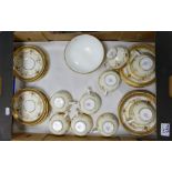 Minton Early Jeweled Part Tea set: Puce mark pattern G6180,