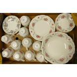 A mixed collection of Royal Vale & Coalport floral tea ware: