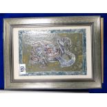 Cobridge Pottery Grotesque Dragon wall plaque: 28.