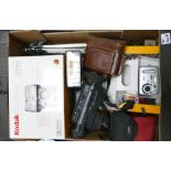 A mixed collection of items to include kodak Easyshare Camera and Printer,
