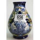Moorcroft Forever Pimpernal Vase: Signed by designer Rachel Bishop. Limited edition 30/50.