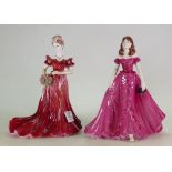 Coalport Lady figures Celebration Time & Jenny : both boxed (2)