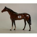 Large brown Beswick Racehorse:
