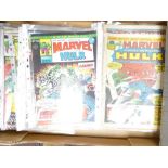 A large collection of English The Mighty World of Marvel Staring The Incredible Hulk comics,