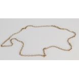 9ct gold neck chain: Measuring 72cm long, weight 12.3g.