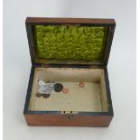 Mahogany Edwardian Tea Caddy: