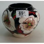 Moorcroft Wayside Rambler Vase: Signed by designer Rachel Bishop. Numbered edition No17.