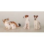 Royal Doulton miniature animals: to include seated Sealyham terrier K8,