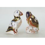 Royal Crown Derby seconds figures: Kingfisher & Puffin(2)